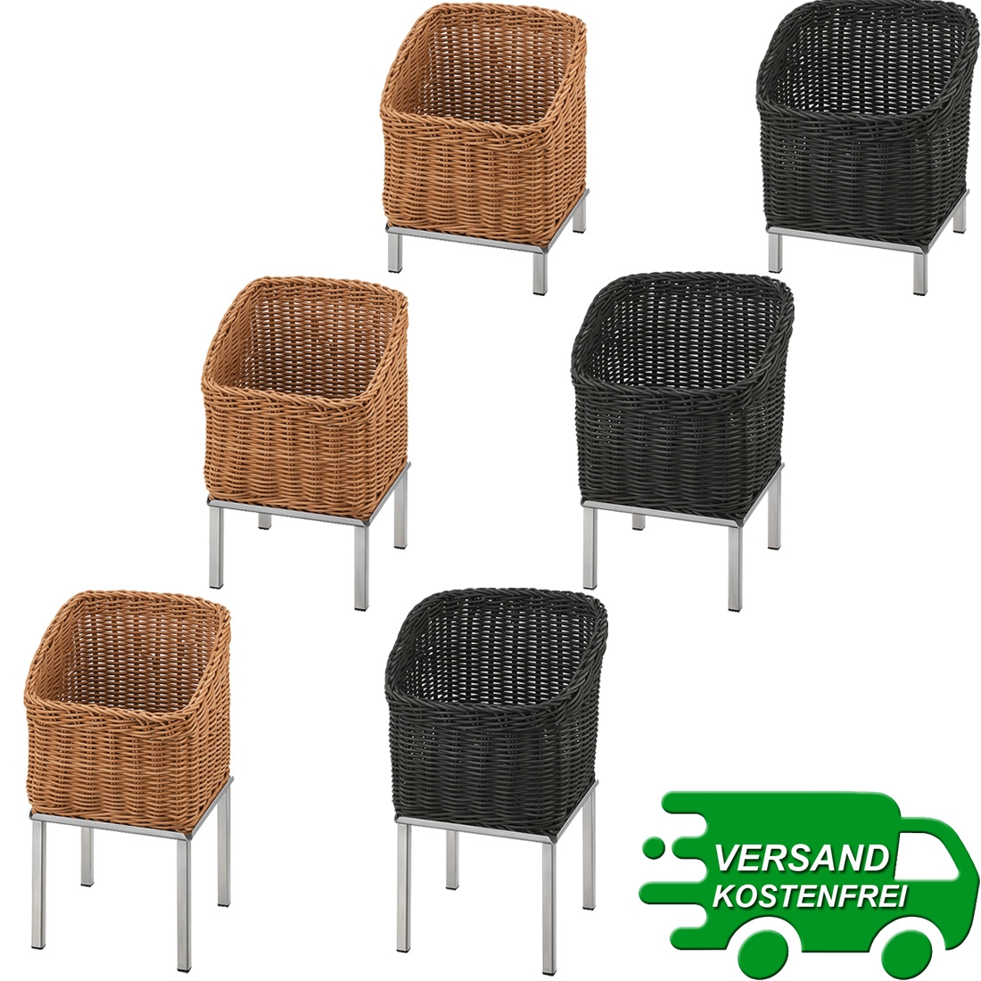 RAISER INOX 23x23 Brotkorb Frilich 2 Farben, 3 Höhen 3764/000 3764/010 3764/020 3764/001 3764/011 3764/021