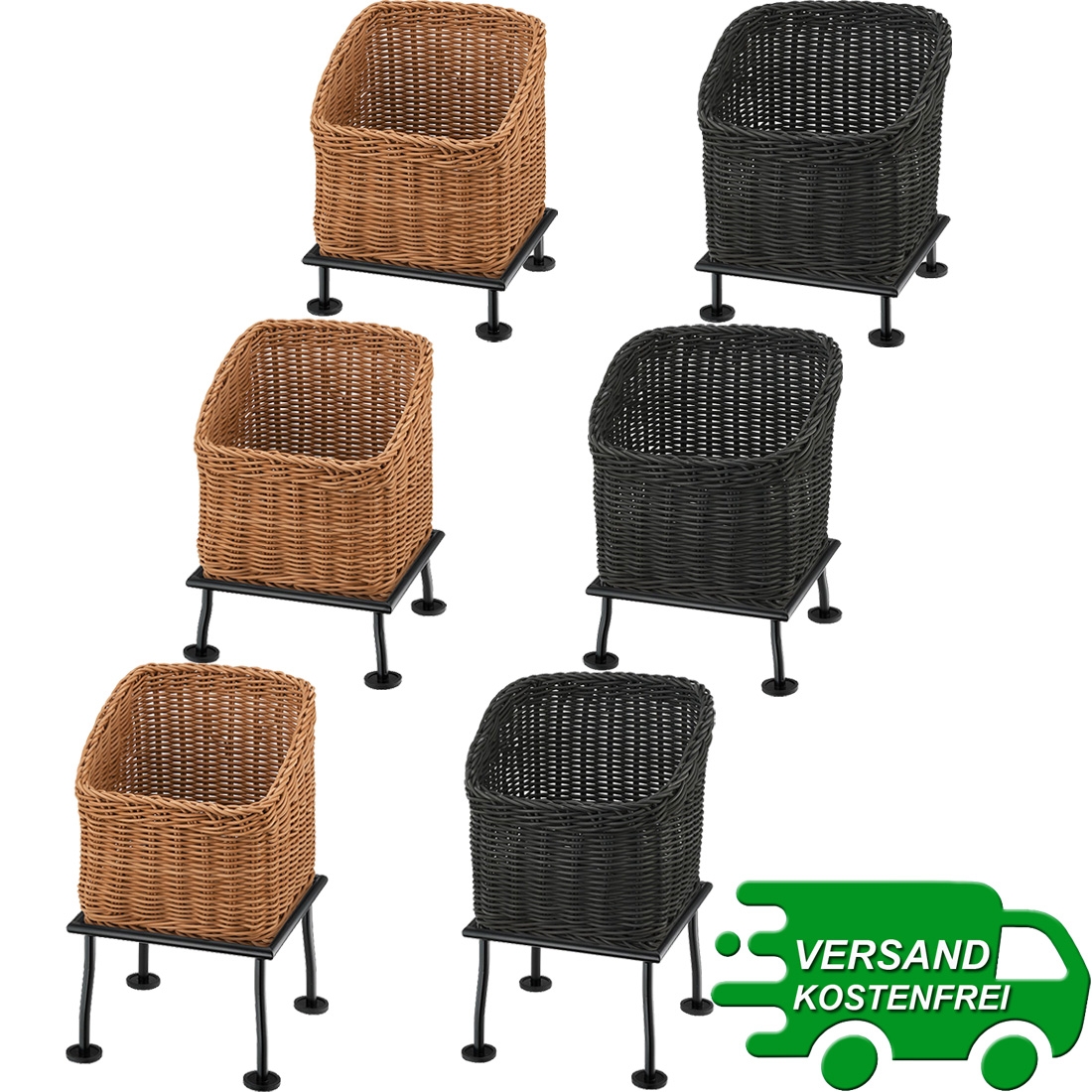 RAISER RUSTIC 23x23 Brotkorb Frilich 2 Farben, 3 Höhen 3765/000 3765/010 3765/020 3765/001 3765/011 3765/021