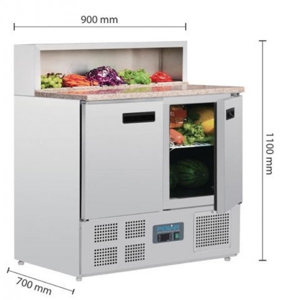 POLAR Kühltisch G603, 2-Türen