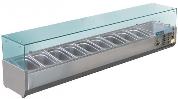 Aufsatz-Kühlvitrine GD878 9 x 1/3 GN