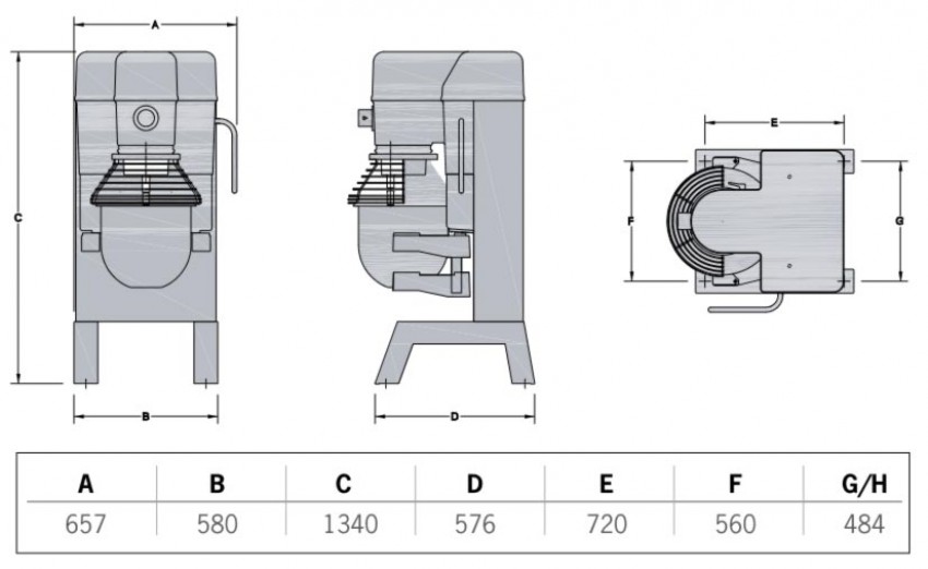 Hobart H300SN Planetenrührmaschine Standmodell 30 Liter