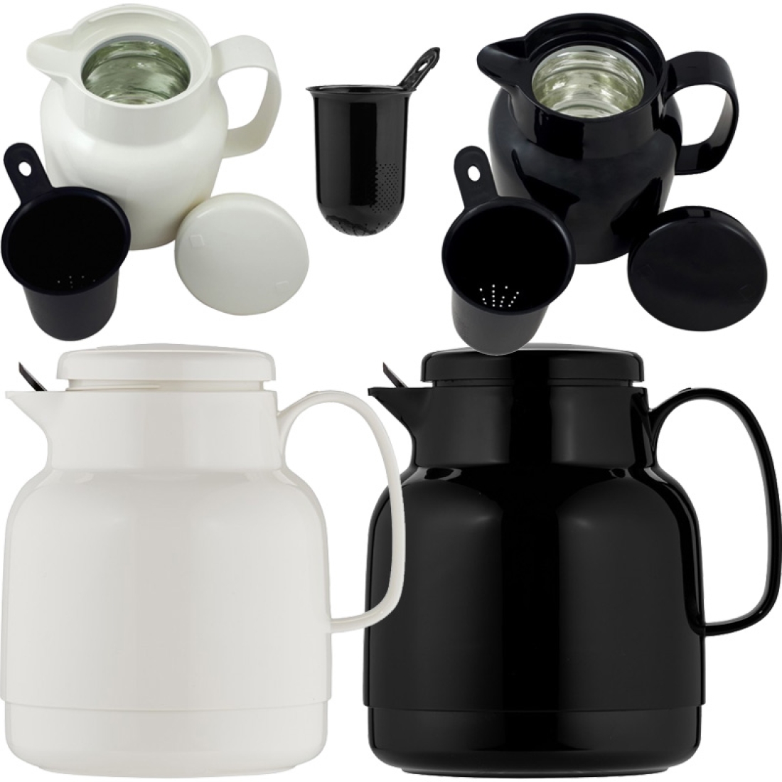 Helios Isolierkanne 1,0 l Mondo+Teesieb