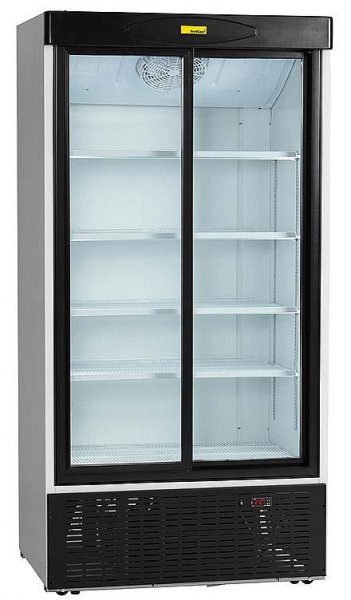 NordCap KU 1000 G-SD Umluft-Glastürkühlschrank