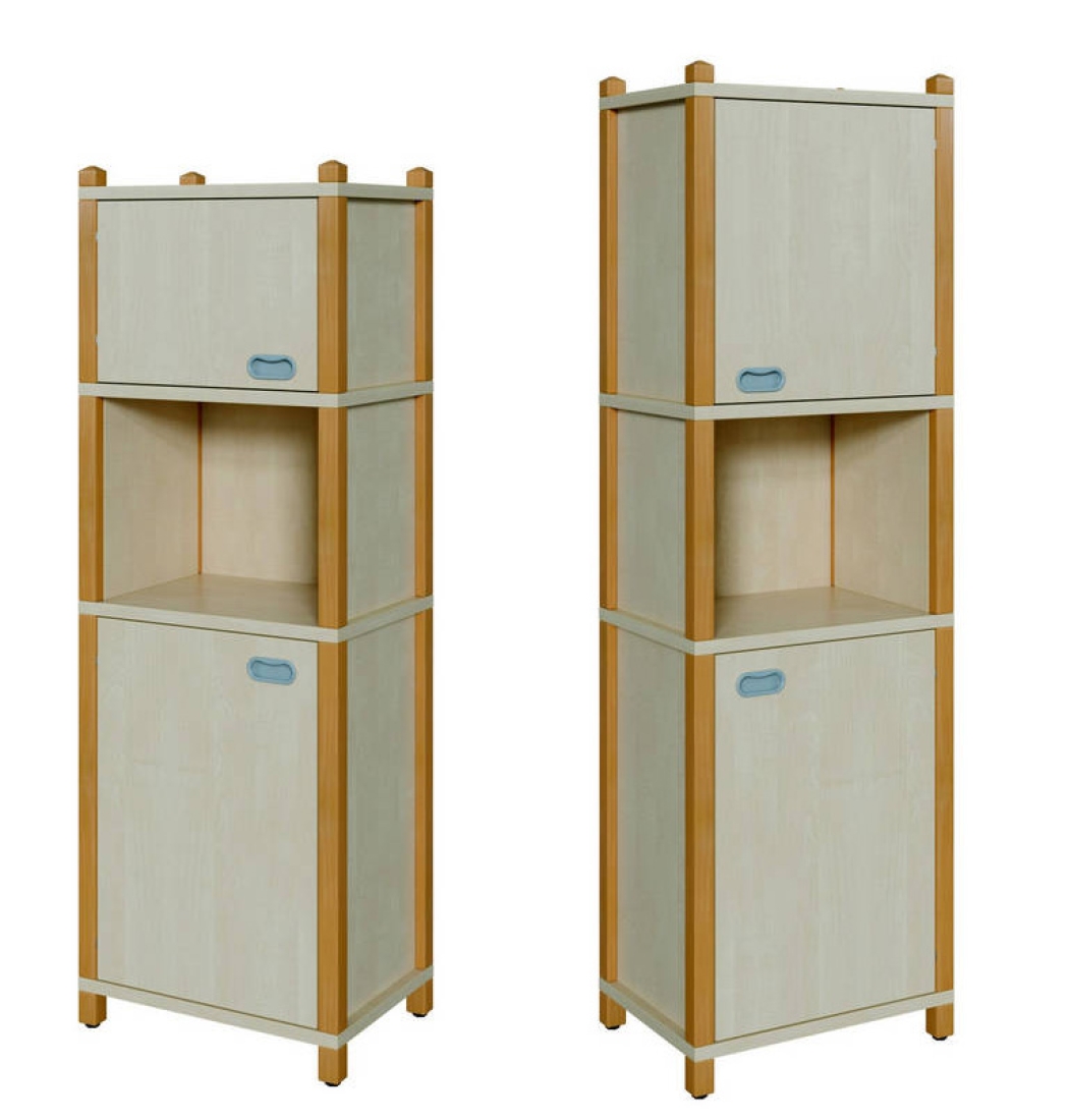Stollenschrank zweitürig + Regal MWN Niesky mit Aluminium