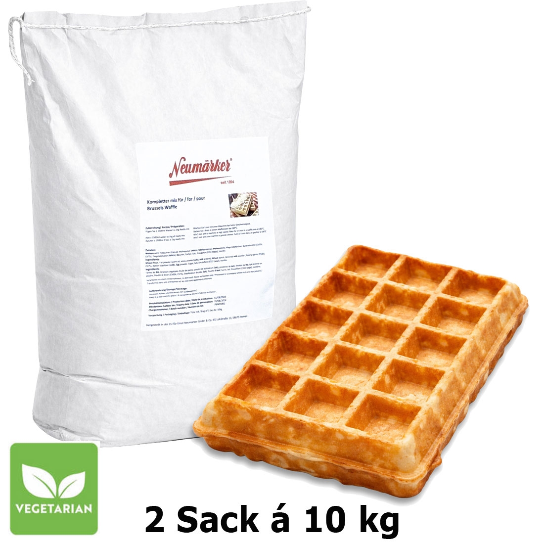 Neumärker Brüsseler-Waffel-Mix 2 x 10 kg