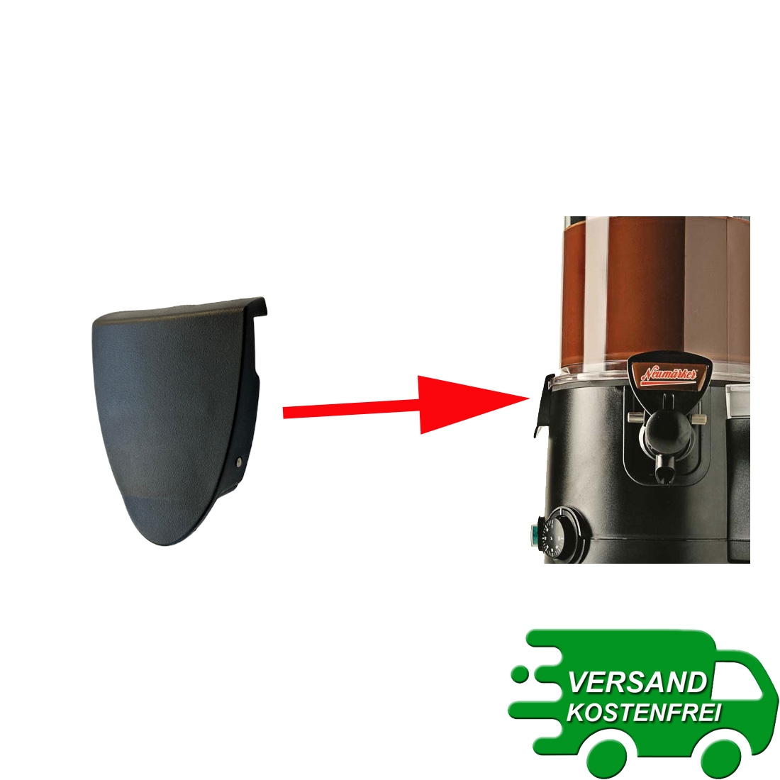 Verschluss schwarz für Chocolady 5+10 l Neumärker 10211079