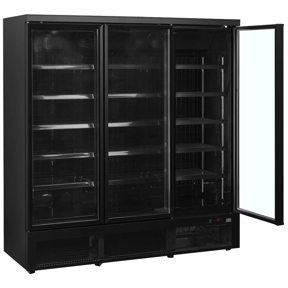 NordCap Glastürtiefkühlschrank ATOM MAXI TK 3T-BB