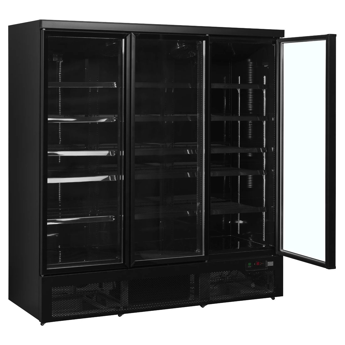 NordCap Glastürkühlschrank ATOM MAXI KS 3T-BB