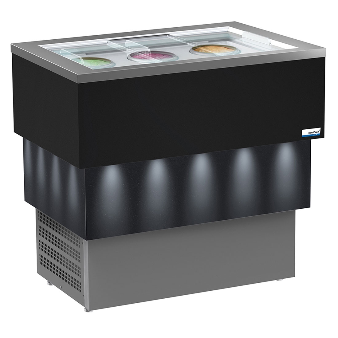 NordCap COOL-LINE Speiseeisvitrine Carrara Dark Vista 6 465380060
