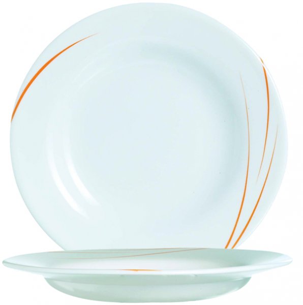 Teller tief 22 cm Toronto passion-orange Evolution-Form -Auslaufartikel-