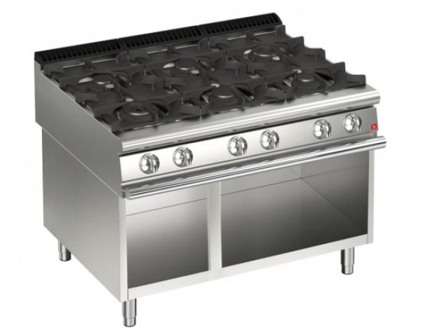 AFG 6 Flammen-Gasherd 38,4 kW Standgerät, Queen 900