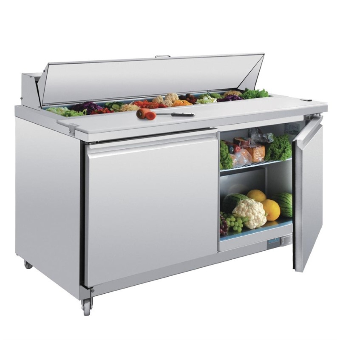 POLAR Saladette GD883 2-Türig 16 x GN 1/6