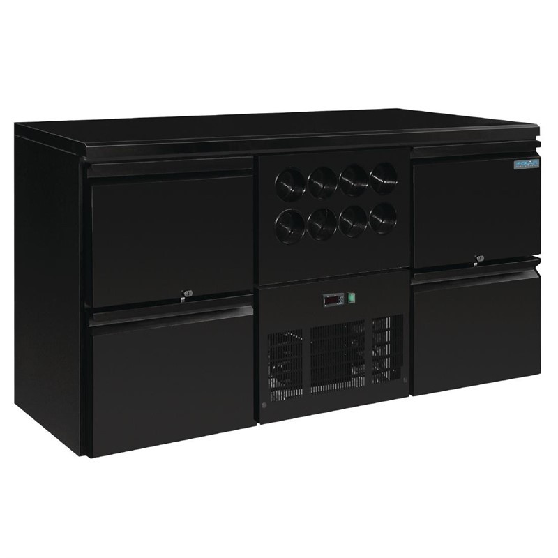 Barkühlschrank 4 Schübe  8 Flaschenhalter