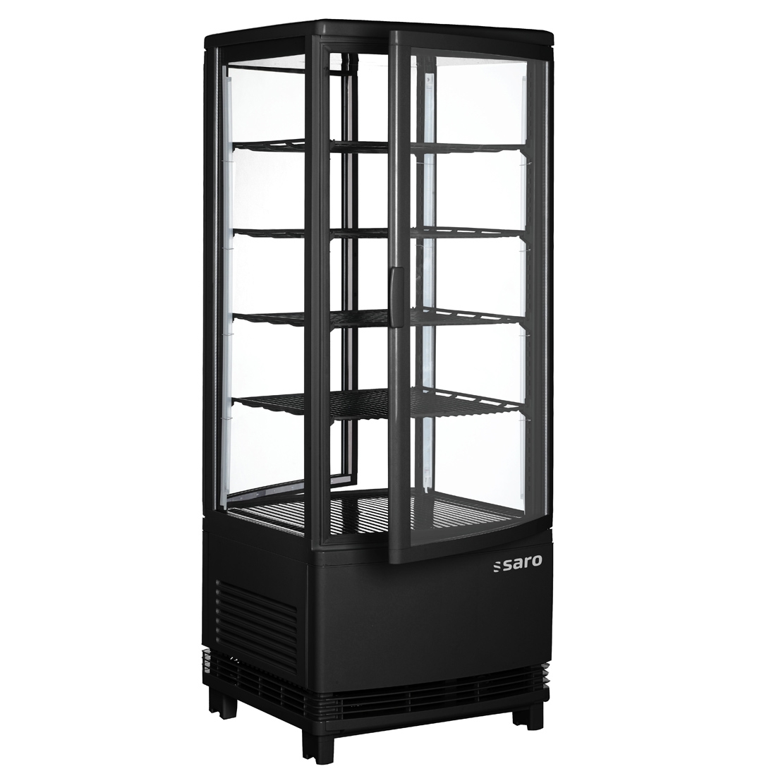 Saro Kühlvitrine, Doppeltür, 98 L Modell SC 100 DT schwarz 330-1015