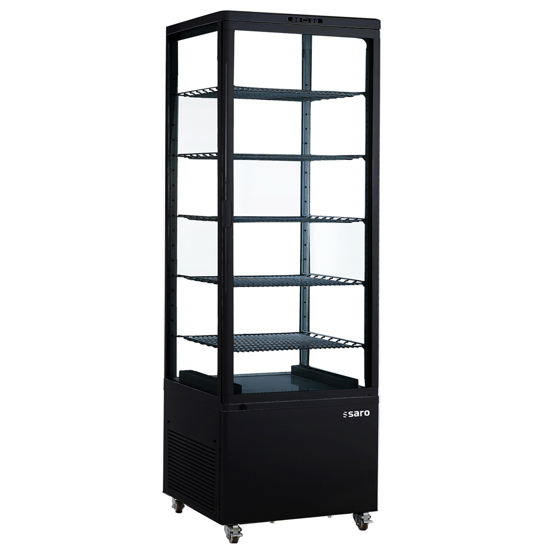 Saro Kühlvitrine, schwarz Modell Lenn 330-3040