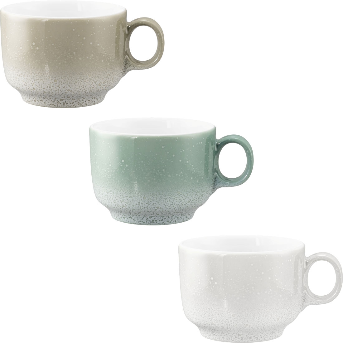 Kaffee-, Cappuccinotasse 0,21 L SENTO Aura 3Farben Seltmann Weiden 001.776735 001.776753 001.776771
