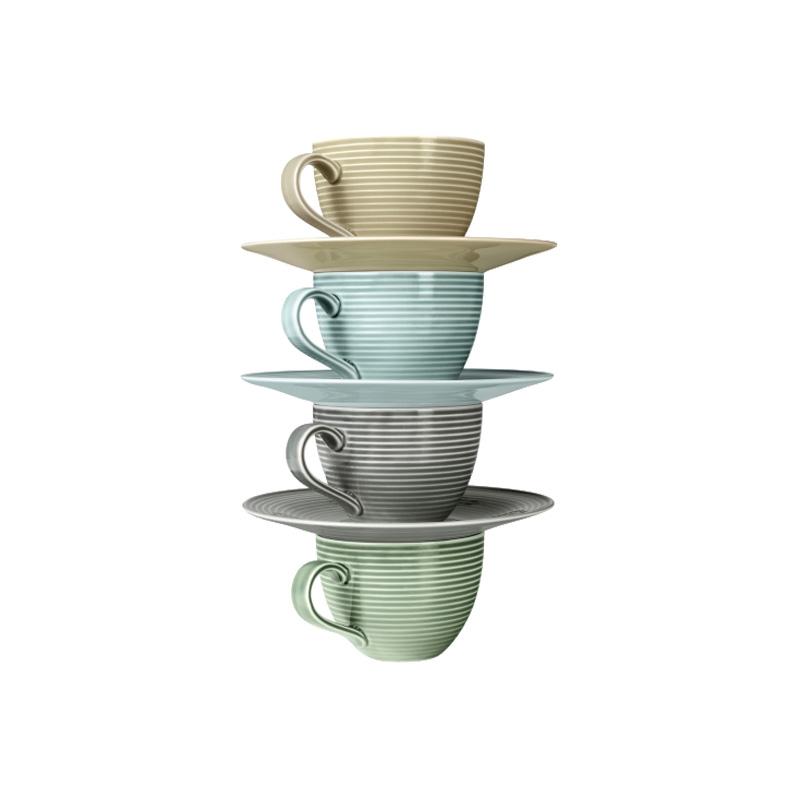 Kaffeeobertasse 0,26 l m. Relief in 6 Farben BEAT Seltmann Weiden