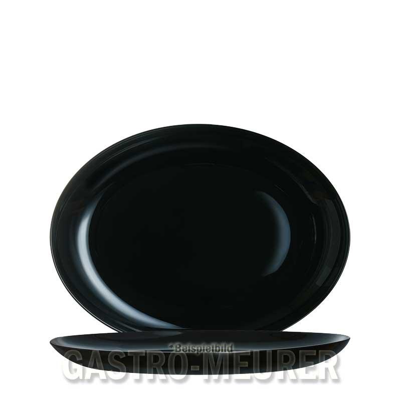 Platte oval 33 x 25 cm Diwali Black