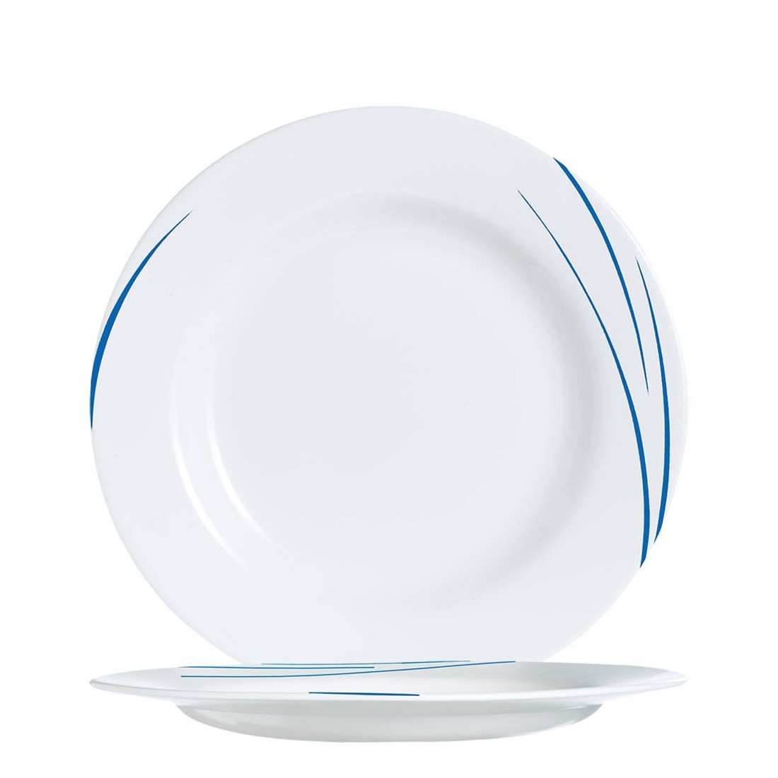 Arcopal Opal-/Hartglas-Geschirr Teller flach 24 cm Toronto navy-blau Evolution-Form - Auslaufartikel - ARC Q22037 Restposten 06010402