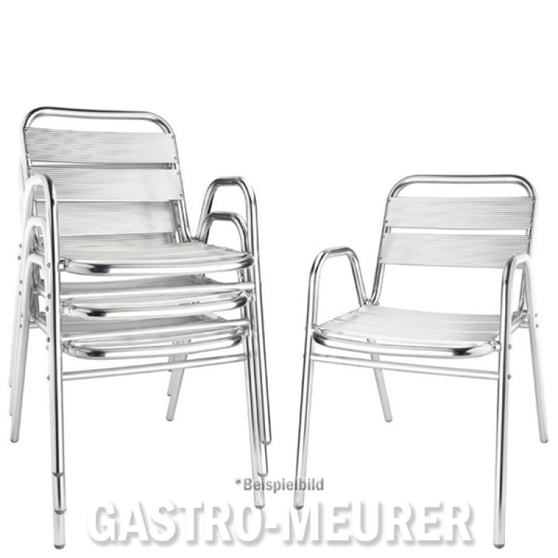 Bolero Bistrostühle stapelbar Aluminium