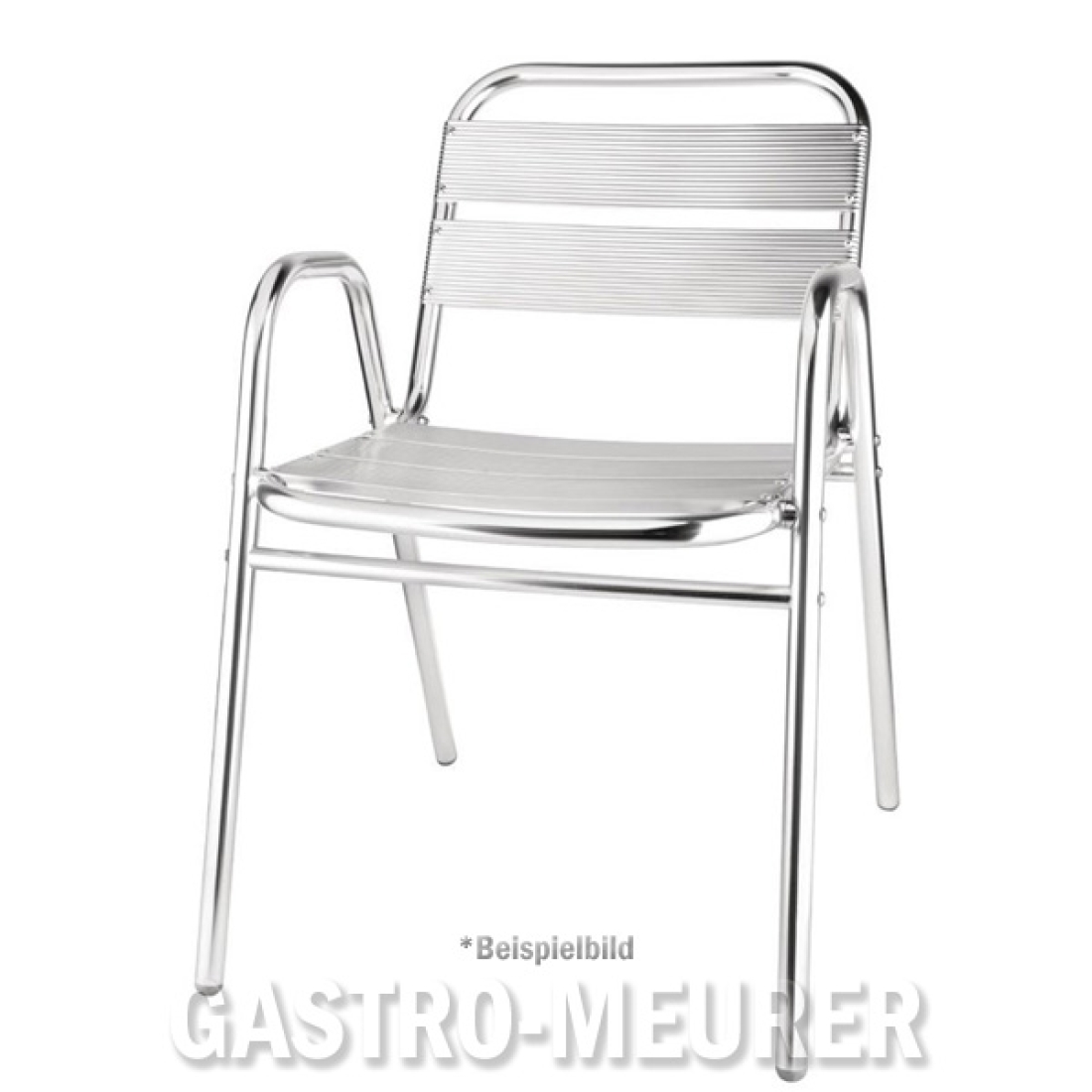Bolero Bistrostühle stapelbar Aluminium