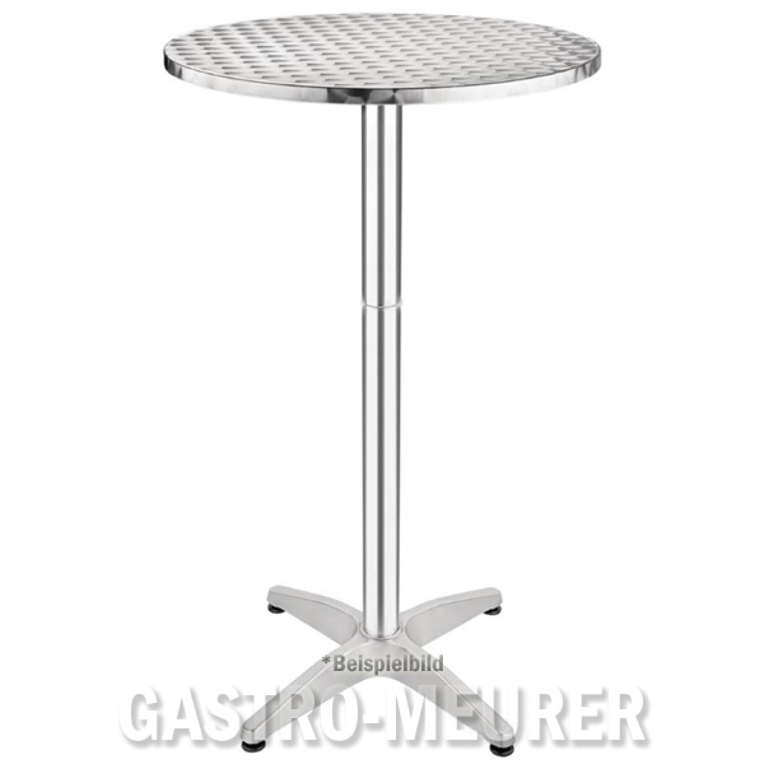 Bolero Stehtisch rund Ø 60 cm Edelstahl