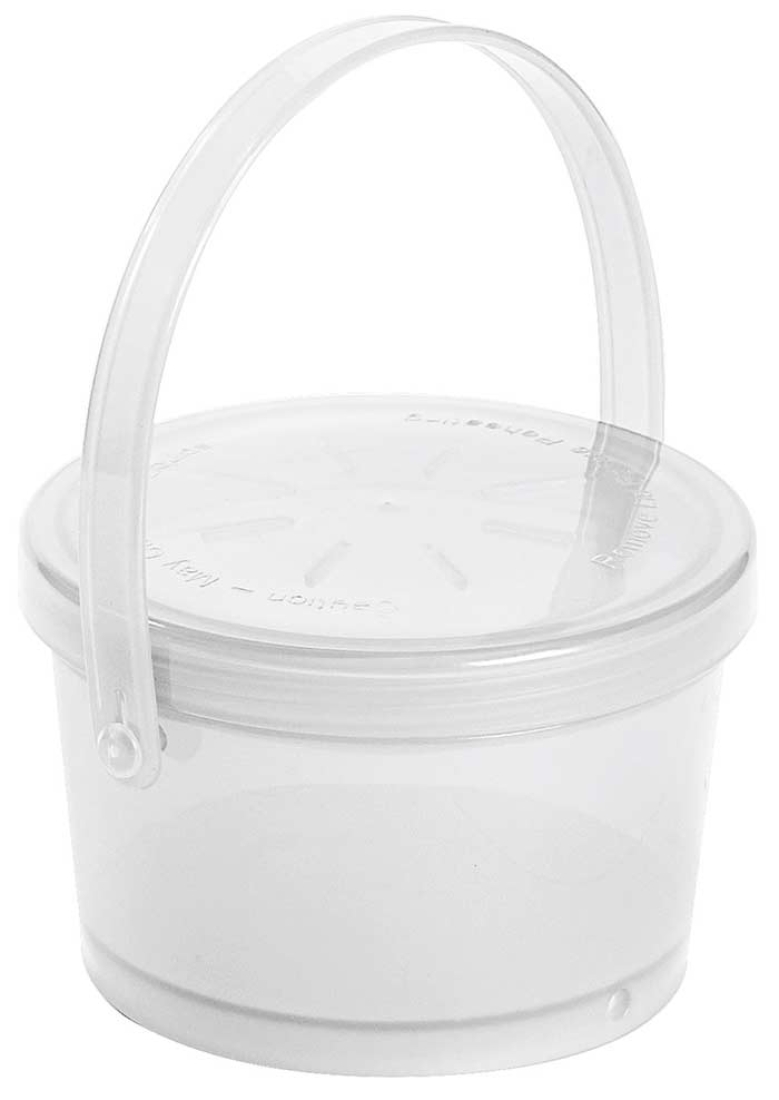 Eco-Takeouts Mehrweg-Suppenbehälter 350 ml, Ø 10,5 cm H 7 cm, mit Deckel + Henkel, weiß