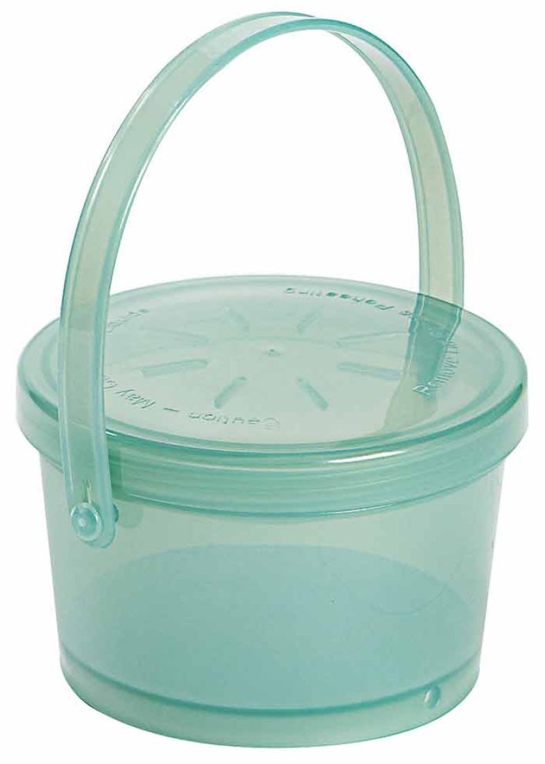Eco-Takeouts Mehrweg-Suppenbehälter 350 ml, Ø 10,5 cm H 7 cm, mit Deckel + Henkel, grün