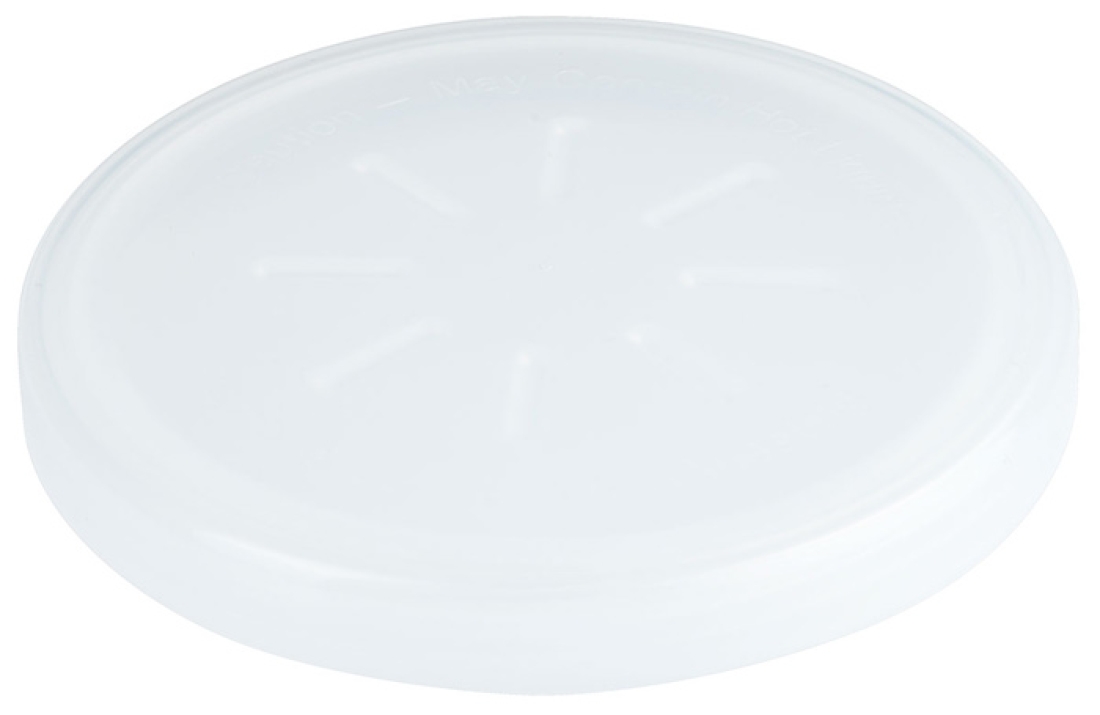 Eco-Takeouts Ersatz-Deckel Ø 10,5 cm weiß