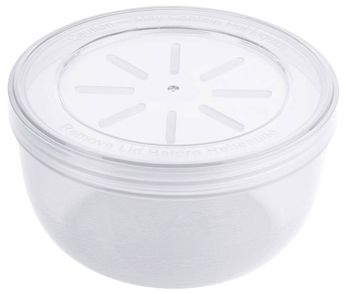 Eco-Takeouts Mehrweg-Suppenbehälter 350 ml, Ø 11 cm H 6 cm, mit Deckel, weiß
