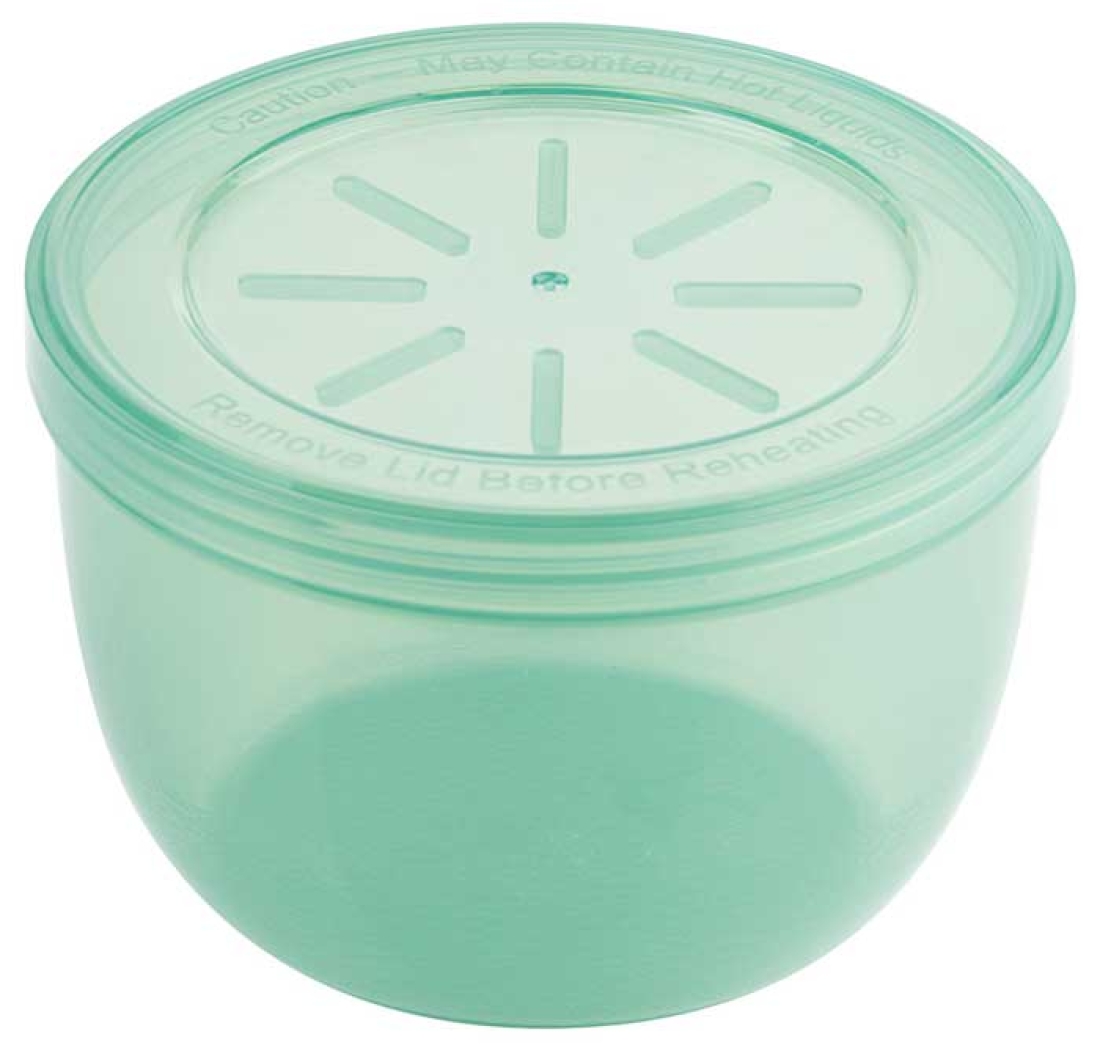 Eco-Takeouts Mehrweg-Suppenbehälter 470 ml, Ø 11 cm H 7,5 cm, mit Deckel, grün