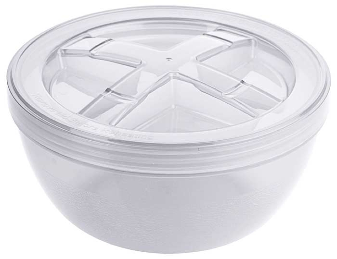 Eco-Takeouts Mehrweg-Suppenbehälter 950 ml, Ø 16,5 cm H 8,5 cm, mit Deckel, weiß