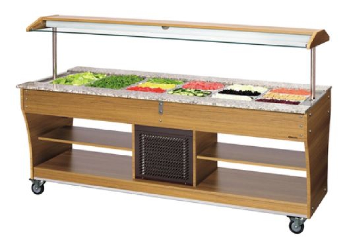Bartscher Buffet-u. Salatwagen 6 x GN 1/1