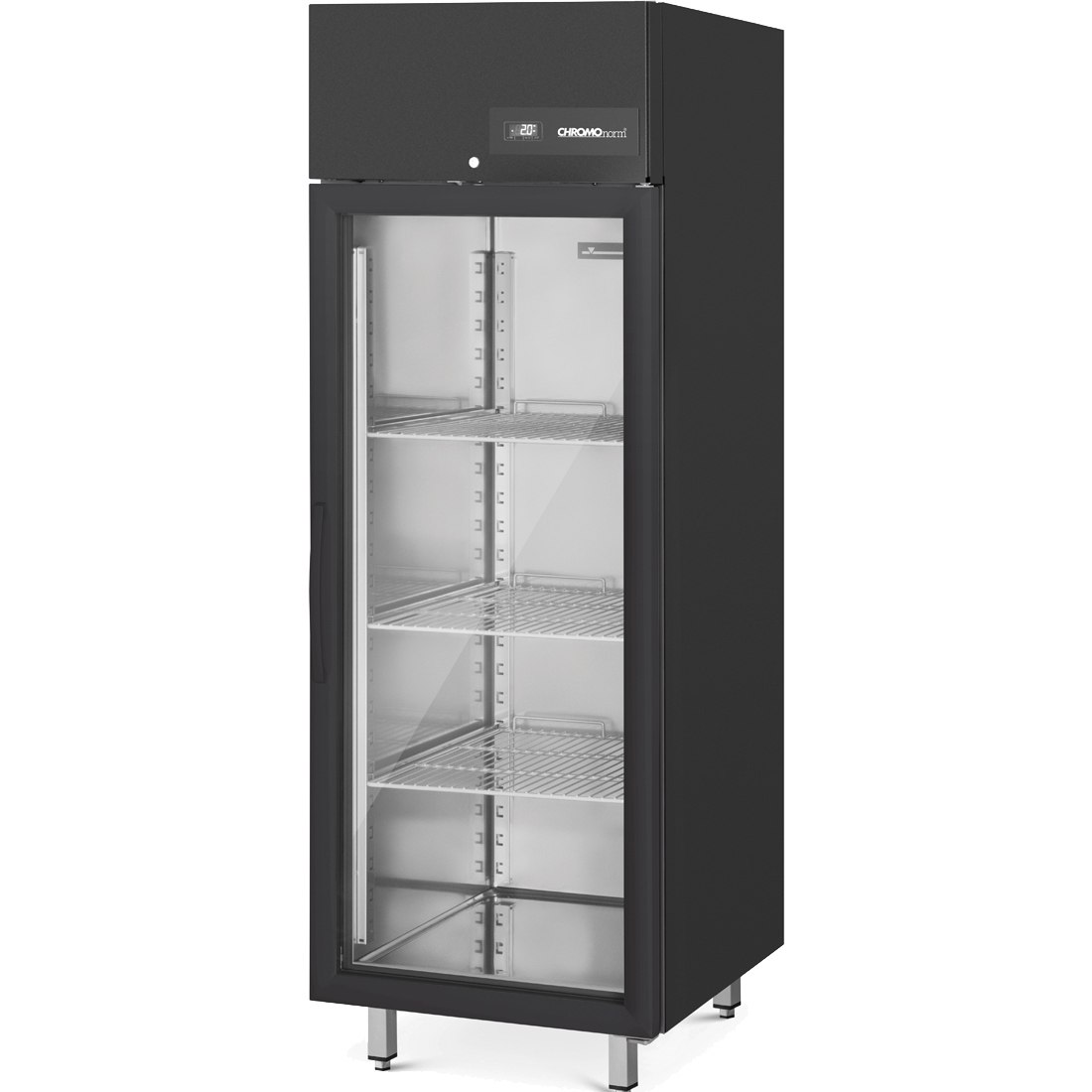 CHROMOnorm STAR-BLACK - Kühlschrank BR650 GN 2/1 Glastür CHKMN065S0V1