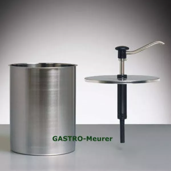 Gastroback Druckknopf-Dosierspender CRS-EBK-10 m. 10 Liter Edelstahlbehälter