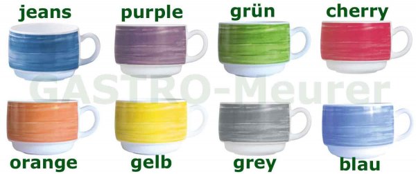 Brush Teller tief 22,5 cm grey -Auslaufartikel-