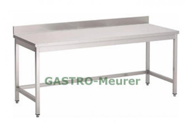Arbeitstisch 1800 x 700 mm ohne Bodenablage mit Aufkantung