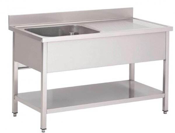 Spültisch 1600 x 700 mm mit 1 Becken