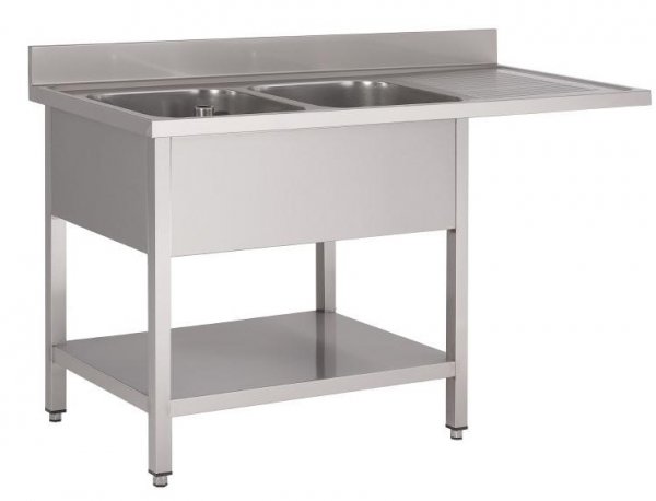 Spülcenter 1600 x 700 mm mit 2 Becken