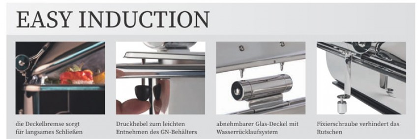 APS Induktion-Chafing Dish EASY INDUCTION 6 Liter