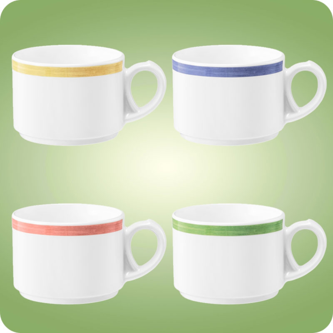 Community Kaffeetasse 0,18 l Pinselband Seltmann Weiden