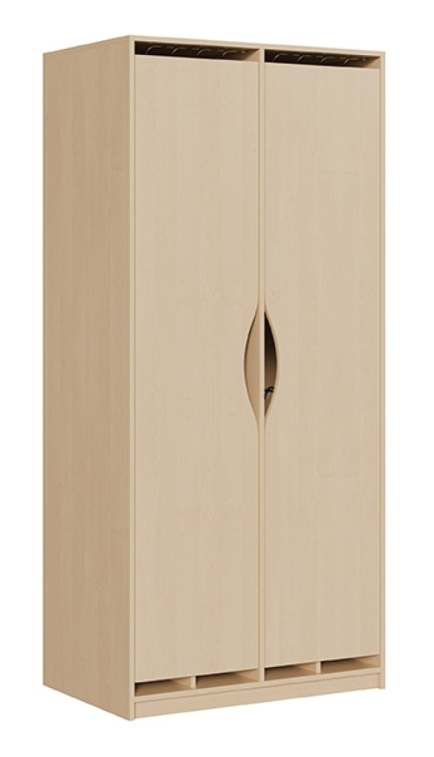 Liegepolsterschrank m. Türen f. 10 Liegepolster