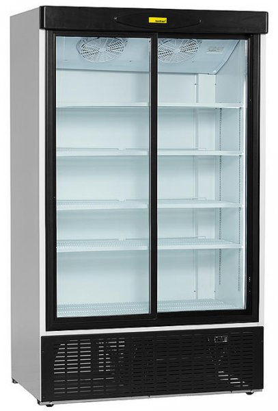 NordCap KU 1200 G-SD Umluft-Glastürkühlschrank