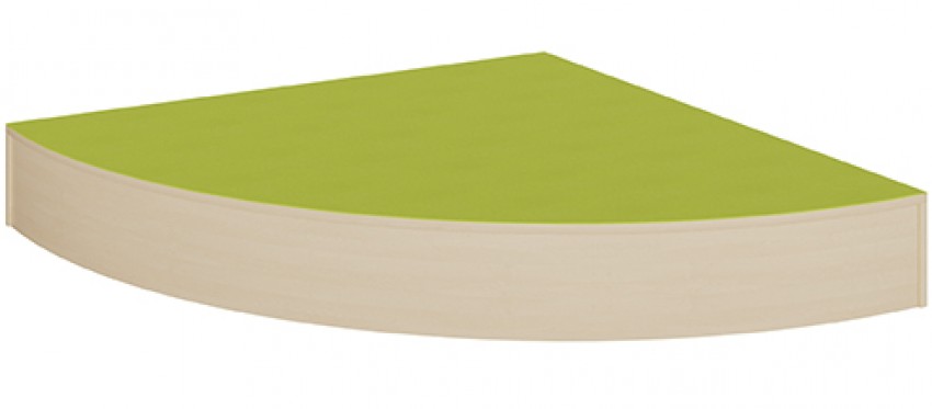 Eckpodest 150 x 150 cm Viertelkreis