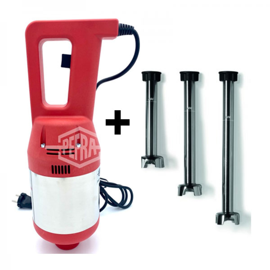 Pefra Stabmixer FM350VF 350 W, 1 Geschw., Mixstab 30 cm o. 40 cm o. 50 cm