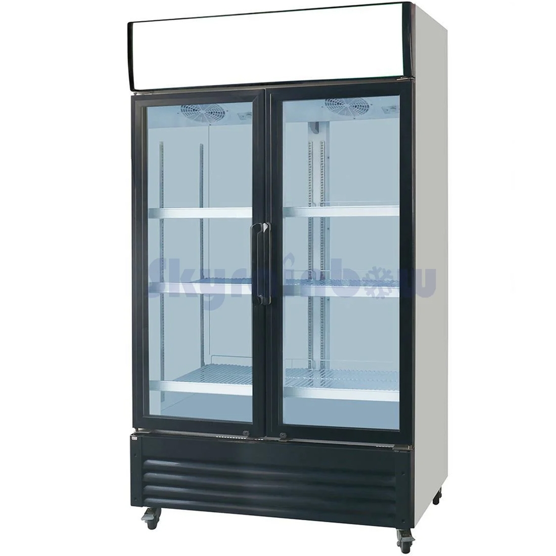 Getränkekühlschrank mit Display 600 Liter Skyrainbow LC628MAF Kühlschrank Glastür Getränke