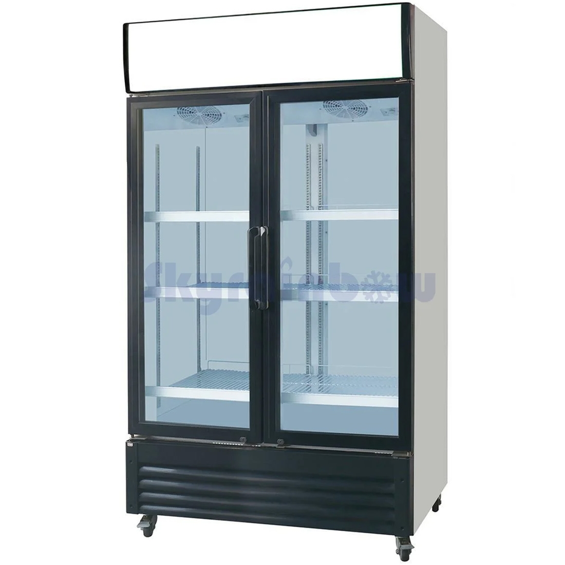 Getränkekühlschrank mit Display 810 Liter Skyrainbow LC828MAF Kühlschrank Glastür Getränke