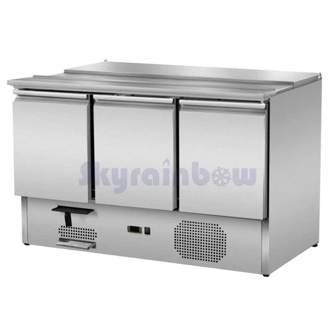 Saladette 3 Türen, Inhalt 260 L, 137 x 70, mit Schiebedeckel Skyrainbow THS903