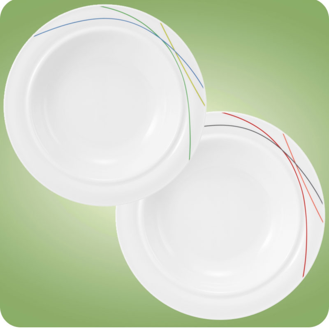 Community Teller tief 23 cm Green-​​​ o. Red-​Line Seltmann Weiden