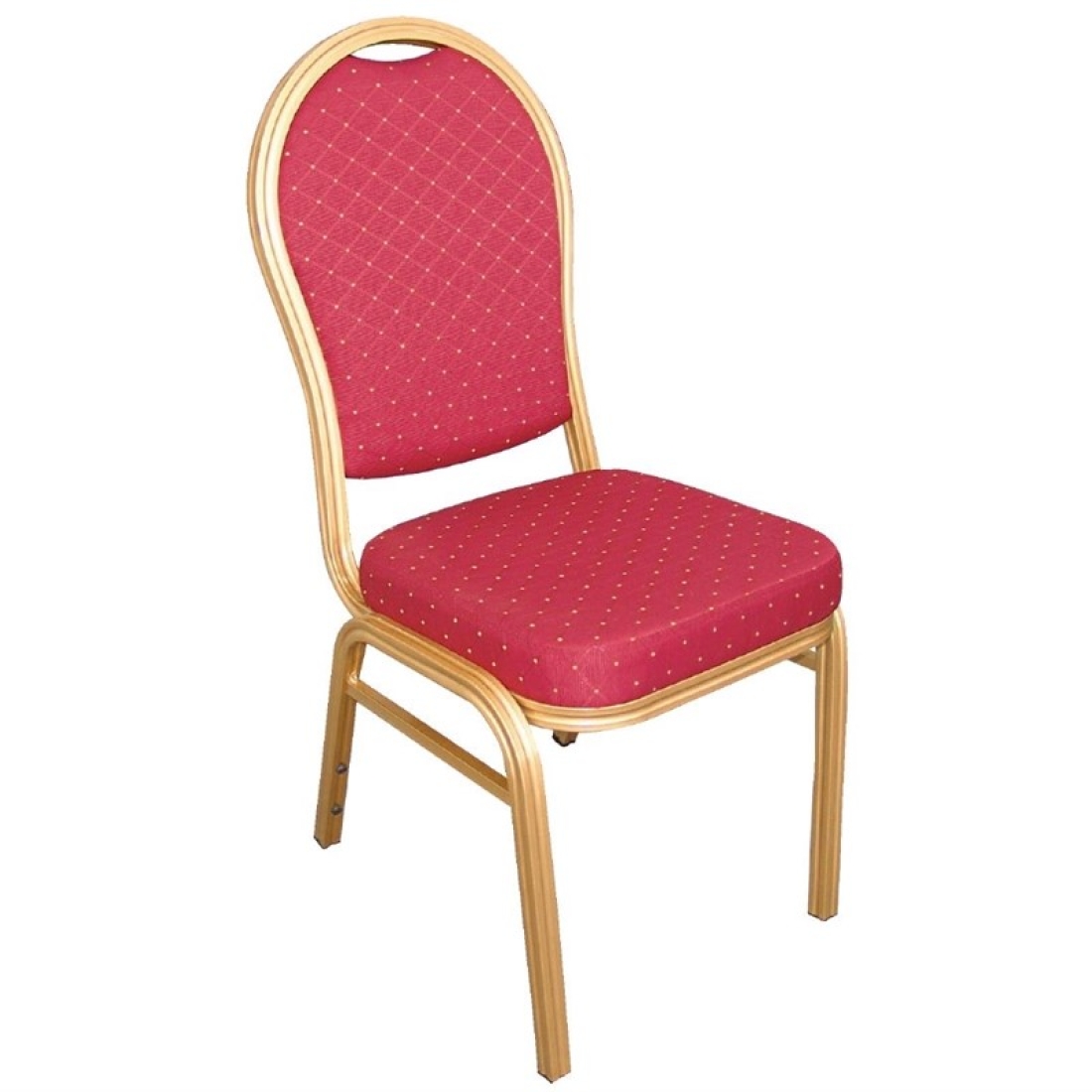 Bolero Bankettstuhl mit runder Lehne rot